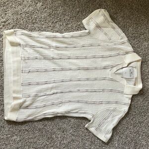 Hollister Cream Short Sleeve Shirt